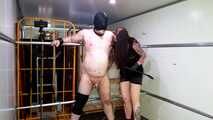 My surrogate slave reaches his limits ....