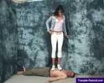 Tyra's slave-exploring-trample with sneakers