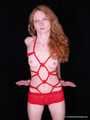 Gatitta - Redheaded model gets bound during her latest shoot