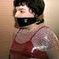 25 Yr OLD 2nd GRADE SCHOOL TEACHER IS TIED WITH ROPE, MUMMY WRAPPED WITH PLASTIC WRAP & WRAPPED AND GAGGED WITH BLACK ELECTRICAL TAP(D68-3)