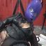 Inflation mask masturbation with dildo part7 