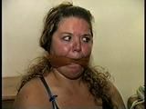 BBW MICHELLE'S IS CLEAVE GAGGED, GAG YELLING AND HANDGAGGED (D65-10)
