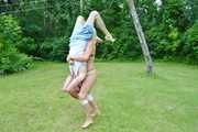 Paige versus Chris: Outdoor Pile driver Wrestling Match SET 2