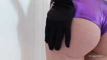 Long black gloves and hot pants - part 1