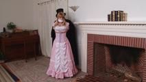 Damsel in the Fireplace - Lorelei in Pink Gown - with music