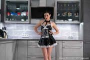 French Maid Amira get bound and gagged