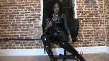 Latex boot seductress