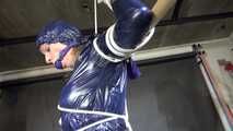 Watch Pia enjoying her shiny nylon Rainwear