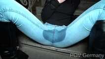 Jeans Posing and Wetting
