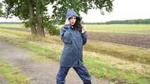 Our new model Miss Amira in a Regatta rain suit