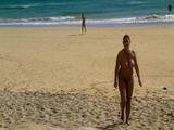 Nude on the beach of Fuerteventura