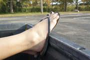 Amateur Annabel Harvey Masturbating Outside In A Strangers Pickup Truck