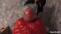 Vacuum bag on sleeping bag