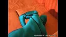 Zentai tied - Hogtie