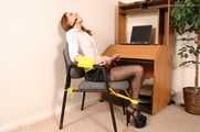 Lazy Secretary Gets Tied Up and Gagged