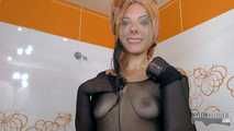 Wet pantyhose encasement (video update)