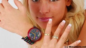 Chantelle wearing a PopSwatch Star Parade