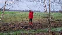 Welliewalk in red Hunter boots