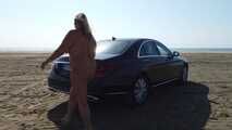 At the nudist beach by car