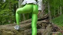 Green leggings in the forest - part 2