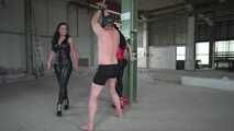 Ballbusting and Ballboxing by 2 Ladies