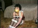 18 Yr OLD LATINA CUTIE IS BALL-TIED, WRAP TAPE GAGGED & BLINDFOLDED (D36-9)