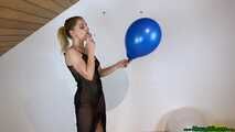 angry girlfriend popping your balloons while smoking