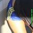 Watch Sandra on Inliner with her shiny nylon Shorts