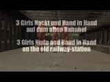 3 girls nude at the railway-station