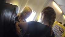 Bondage in Public - Airplane