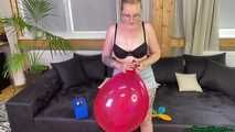 inflating six balloons and releasing the air [NonPop]