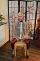 Miss Francine is bound and gagged in her nice tight PVC pants covered with a transparent raincoat