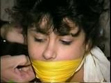 18 Yr OLD LATINA CUTIE IS BALL-TIED, WRAP TAPE GAGGED & BLINDFOLDED (D36-9)