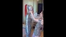 Morrigan & Valeria Ross - Morrigan is overhead mummified and worshipped by Valeria Ross (video)