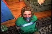38 Yr OLD SOCIAL WORKER HAS BEEN BALL-TIED WITH DUCT TAPE, HANDGAGGED, TOE-TIED,  GAG TALKING, FOOT TICKLING AND IS F0RCED TO SMELL THE PANTIES THAT WERE STUFFED IN HER MOUTH (D72-17)