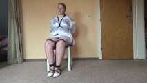 Sandra chairtied and drooling 1/2