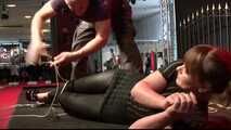 Supertight Hogtie Escape Challenge for Yvette Costeau - tied by Lew Rubens