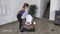 Mistress Tatjana's toilet slave