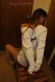 *** OLD STUFF INEDITED*** Watching Stella being tied and gagged on a chair with ropes and a cloth gag wearing a sexy white shiny nylon shorts and a white sweatshirt (Pics)