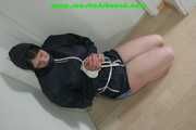 243 pictures from Katharina tied and gagged in shiny nylon shorts from 2005-2008 in one package!