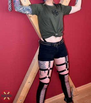 Roxxxi - Helpless and bandana-gagged