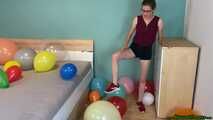 Girlfriend stomps your balloons