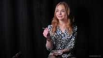Interview with sunny girl Nastya while she is smoking 120mm cigarette