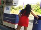 030027 Salma Shows Off By Peeing From A Petrol Pump