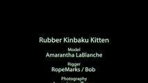 Rubber kinbaku kitten - video
