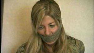 42 YEAR OLD LAWYER IS DUCT TAPE BALL-TIED, WRAP TAPE GAGGED, NYLON STOCKING TOES TAPED, FOOT TICKLED, HOPS AROUND ROOM Pt4 (D60-11)