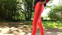 Walk in red leggings - part 3