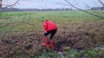 Welliewalk in red Hunter boots