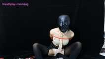 Xiaomeng Head under Pantyhose and Hoods