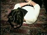 20 Yr OLD WAITRESS CLEAVE GAGGED & HOG-TIED ON THE BED (D30-13)